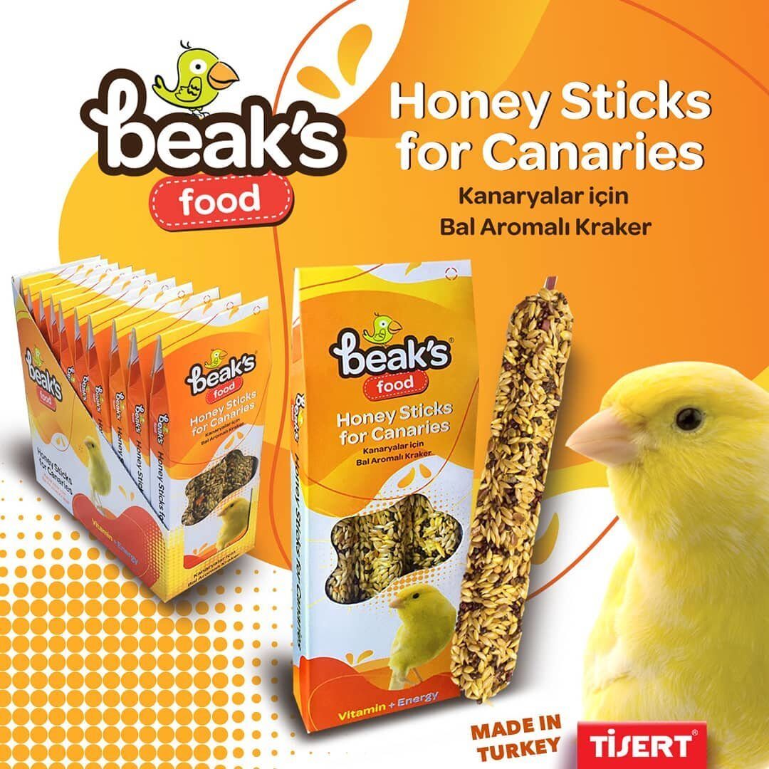 Beak's Food for Canaries Медовые палочки для канареек Упаковка 80 гр ST021