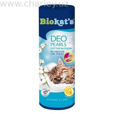 Biokat's Deo Pearls Дезодорант освежитель для кошачьего лотка Цветущий хлопок 700гр