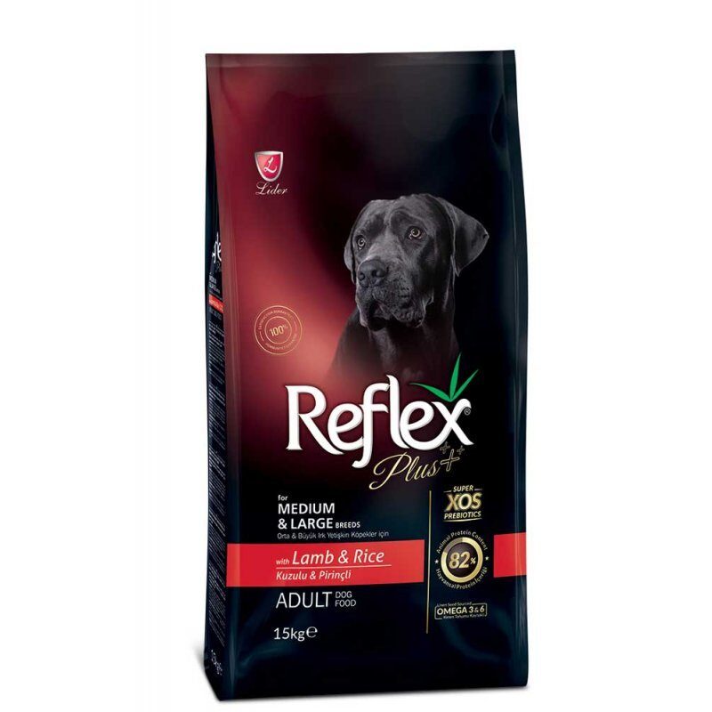 Reflex Plus Medium & Large Dog with Lamb and Rice Сухой корм для собак средних и крупных пород с ягненком и рисом Развес 1 кг