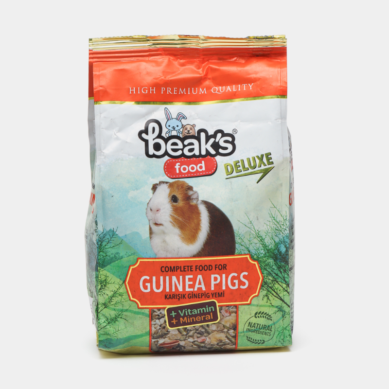 Beaks Food Deluxe Guena Pig Полнорационный корм для морских свинок с витаминами и минералами Пакетик 500 гр KY011