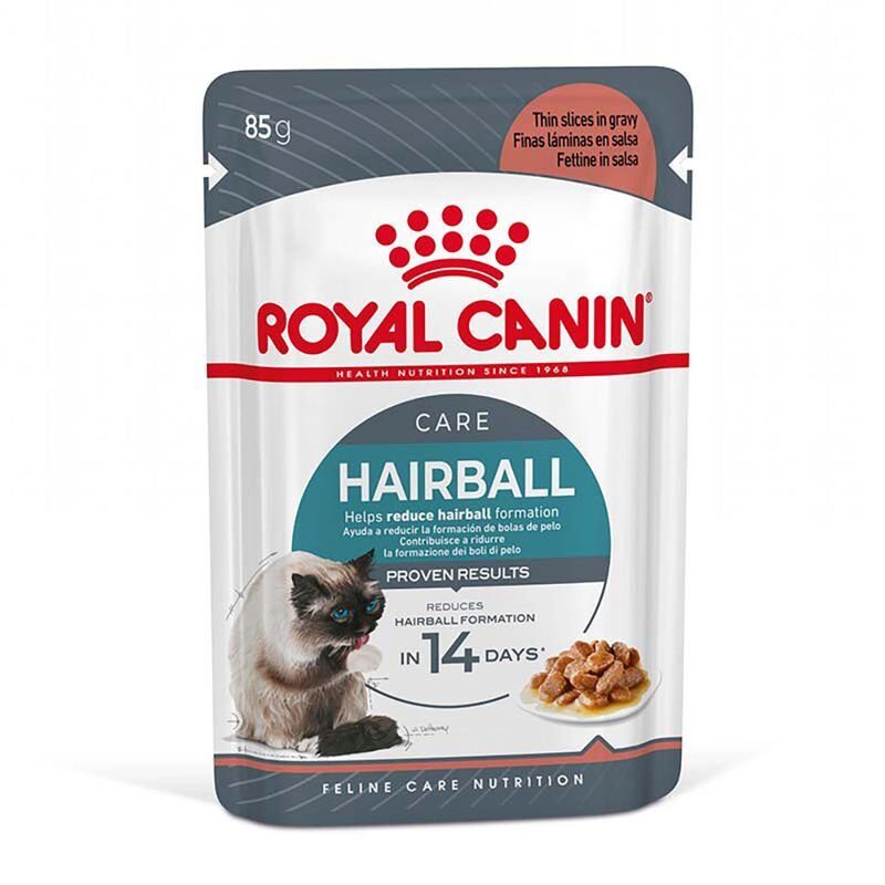 Royal Canin Hairball care Cig Влажный корм в соусе  для кошек для уменьшения количества комков шерсти Пауч 85 грамм