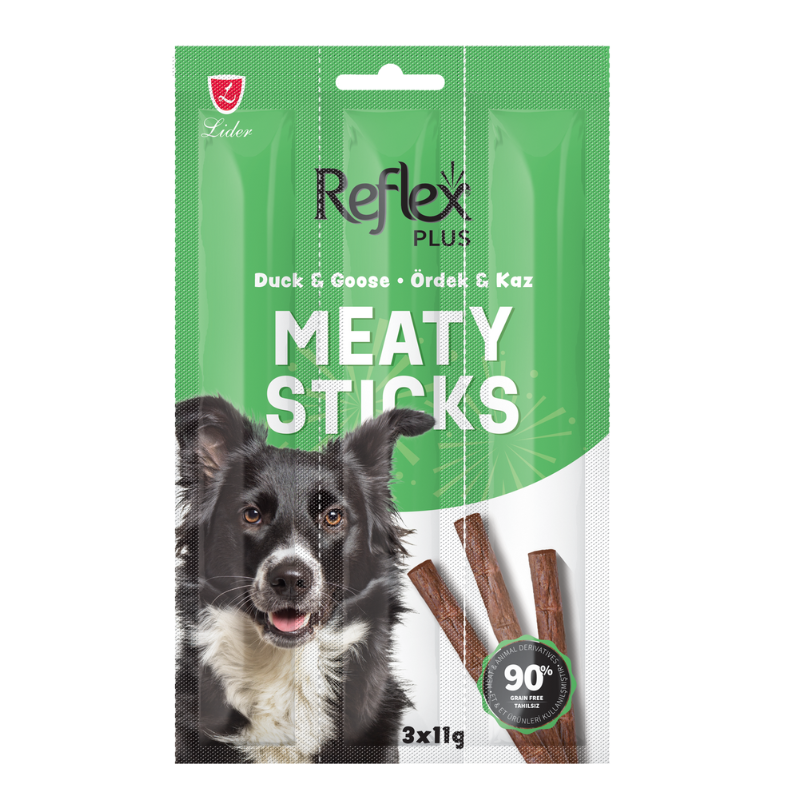 Reflex Plus Meaty Sticks Duck and Goose Лакомство для собак с уткой и гусем 3*5гр RFT-019