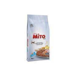 Mito Premium Mix Adult Cat Сухой корм для взрослых кошек с курицей и рыбой. Развес1 кг
