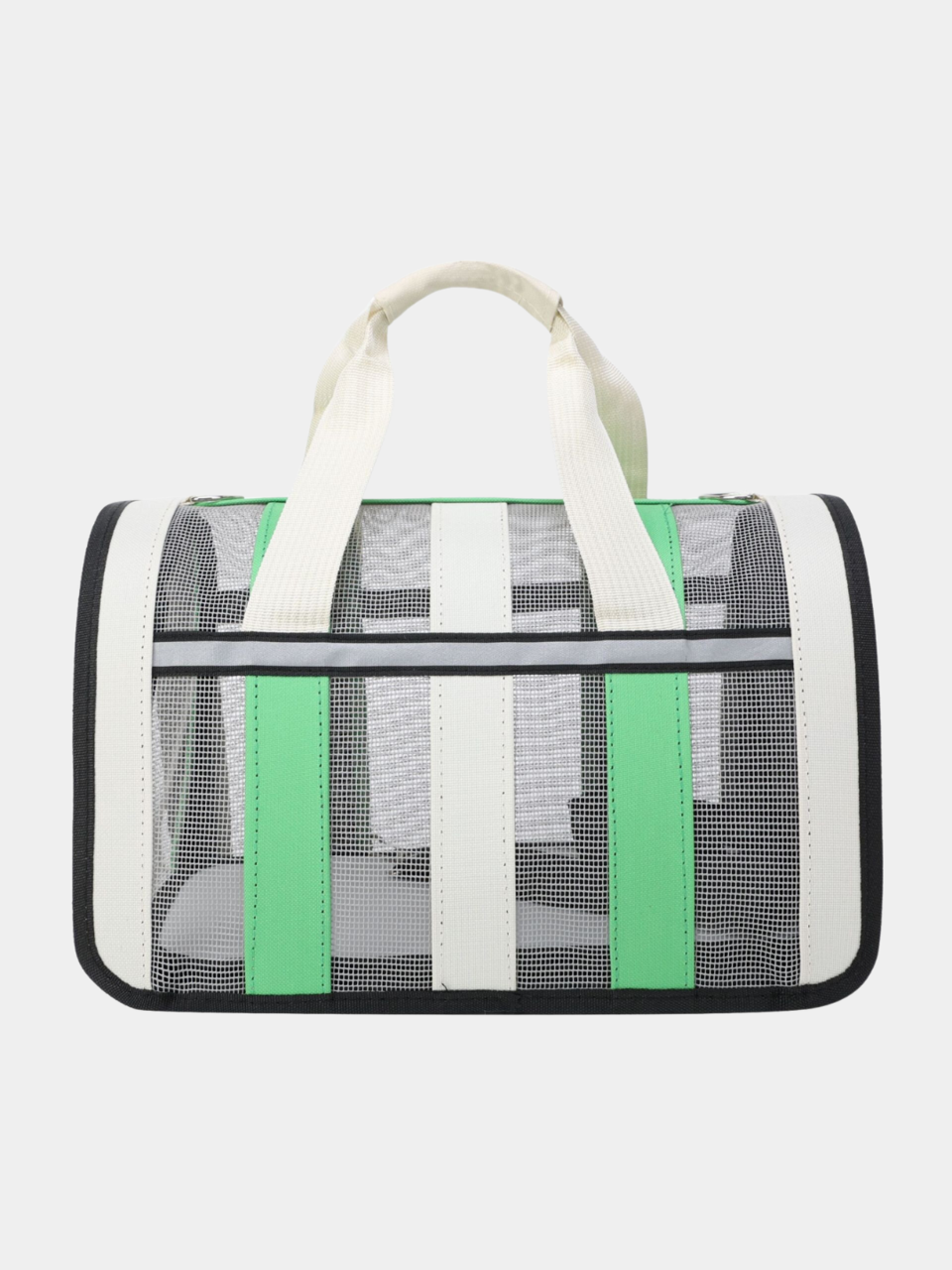 Сумка переноска сетчатая  для кошек и собак 49x27x25 см, салатового цвета