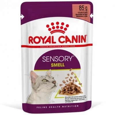 Royal Canin Sensory Smell in Gravy Влажный корм для привередливых кошек стимулирующий обонятельные рецепторы Пауч 85 гр