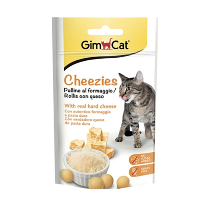 Gim Cat Cheezies Лакомство для кошек с твердым сыром Упаковка 50гр