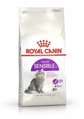 Royal Canin Sensible 33 Сухой корм для взрослых кошек с чувствительной пищеварительной системой 1-7 лет Мешок 15 кг