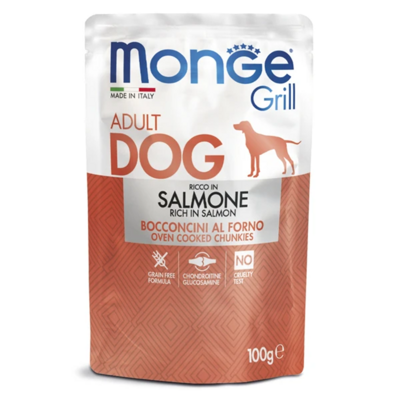 Monge Grill Adult Dog Salmon Влажный корм для собак с лососем Пауч 100 гр