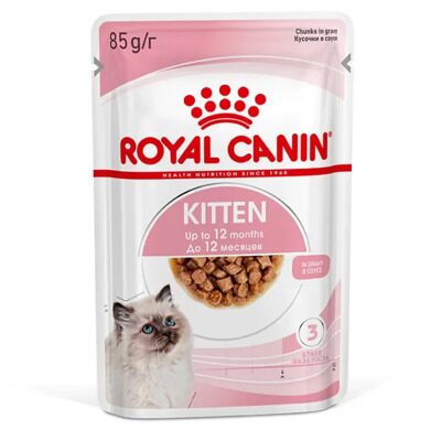 Royal Canin Kitten Влажный корм для котят, кусочки в соусе Пауч 85 гр