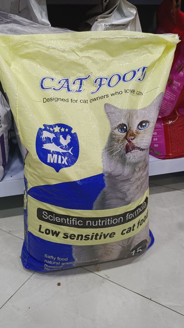 Cat Food Mix Полнорационный корм для кошек из микса вкусов Развес 1 кг