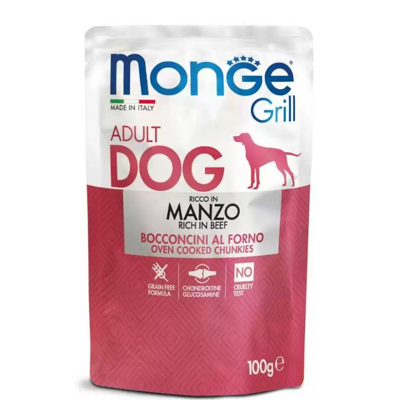 Monge Grill Adult Dog Beef Влажный корм для собак с говядиной Пауч 100 гр