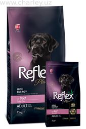 Reflex Plus High Energy Dog with Beef Сухой корм для взрослых собак средних и крупных пород с говядиной Развес 1 кг