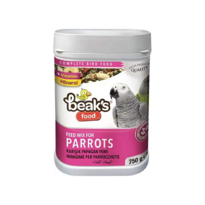 Beaks Food Exclusive Parrots Корм для крупных попугаев Баночка 1000 гр ST012