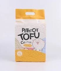 Petpet Cat Tofu Cat Litter Наполнитель для кошек с натуральным запахом Упаковка 2.3 кг