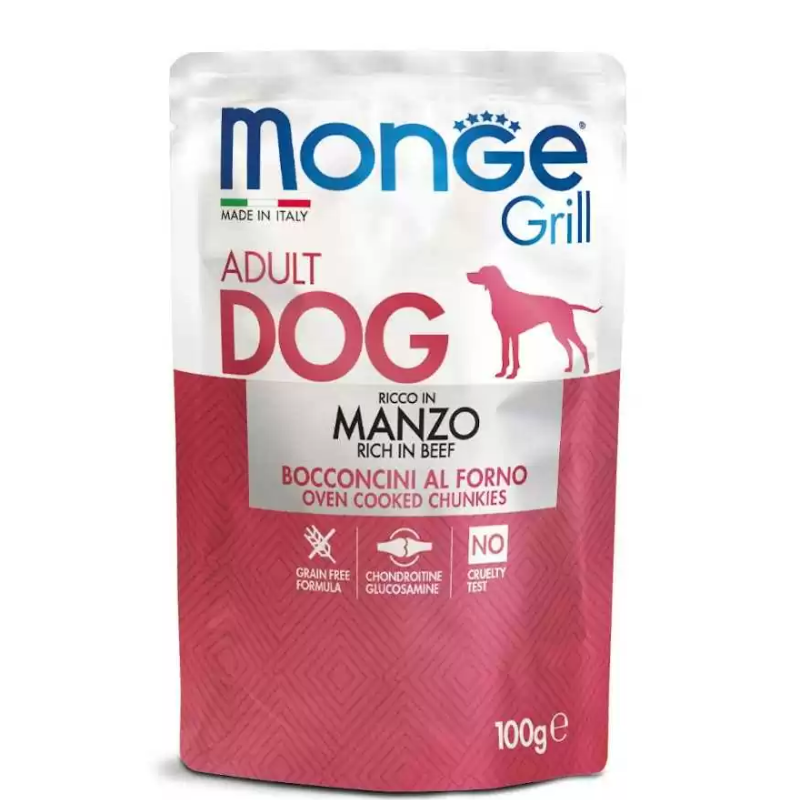 Monge Grill Adult Dog Beef Влажный корм для собак с говядиной Пауч 100 гр