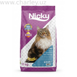 Nicky Cухой корм для взрослых кошек со лососем Развес 1 кг