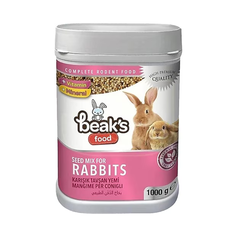 Beaks Food Exclusive Rabbits Корм для кроликов Баночка 1000 гр ST009