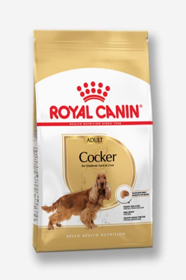 Royal Canin Cocker Adult Полнорационный сухой корм для собак породы Кокер спаниель, Упаковка 3 кг