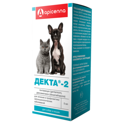 Apicenna Декта 2 Глазные капли для лечения и профилактики офтальмологических заболеваний Флакон 10 мл