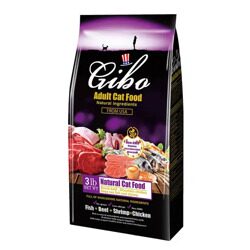 Gibo Cat Food Сухой корм для кошек Лакомые подушечки Gourmet Развес 1 кг