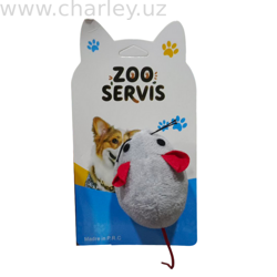 ZooServis Игрушка для кошек мышь заводная с вибрацией
