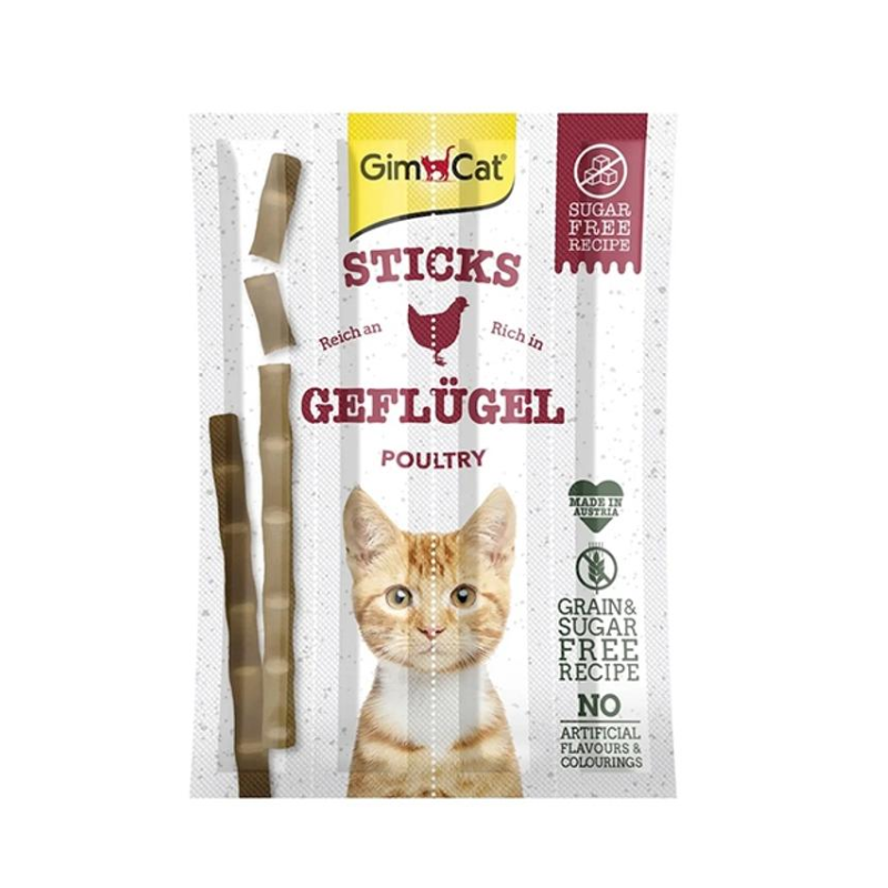 Gim Cat Sticks Poultry Лакомство для кошек и котят с домашней птицей 1x5гр