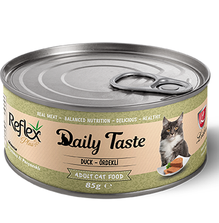 Reflex Plus Daily Taste Влажный корм для кошек, паштет с уткой. Баночка 85 гр