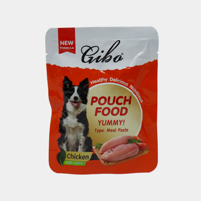 Gibo Pouch Food Yummy Meat Paste Влажный корм для собак Пауч 100 гр